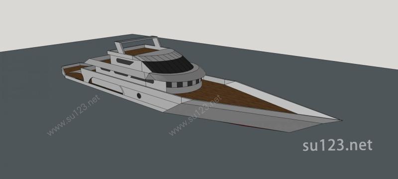 轮船SU模型下载草图大师sketchup模型