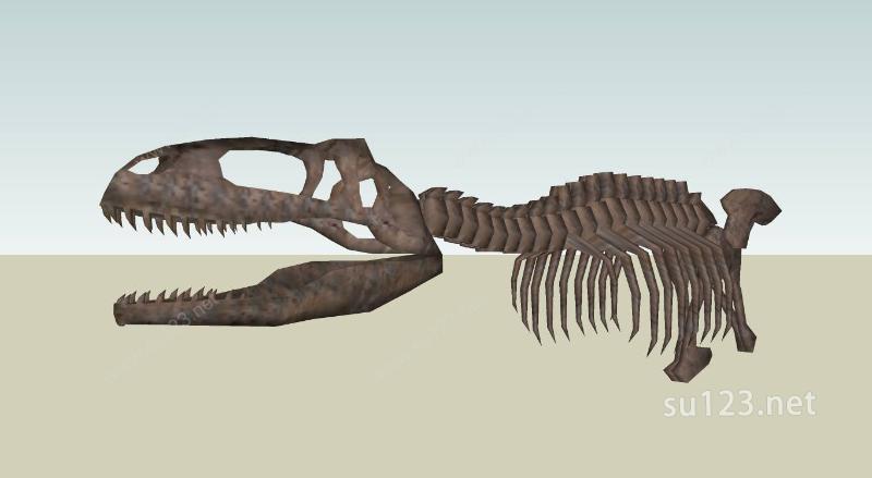 恐龙动物雕塑2SU模型