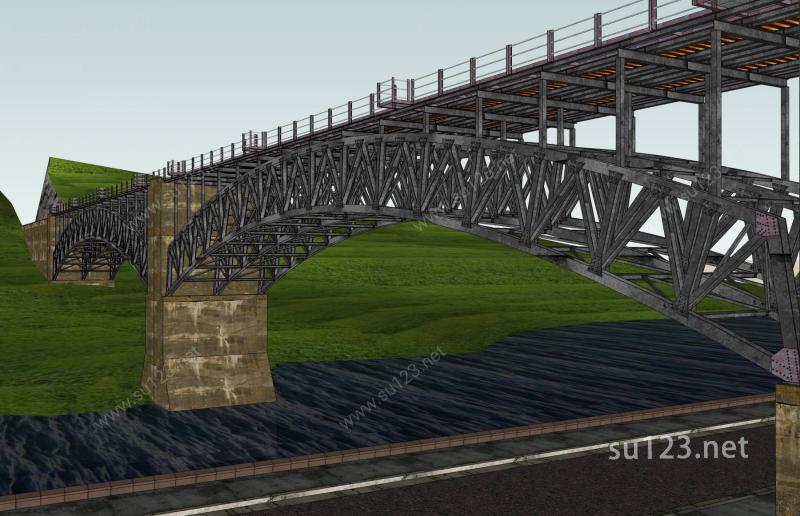 大桥SU模型