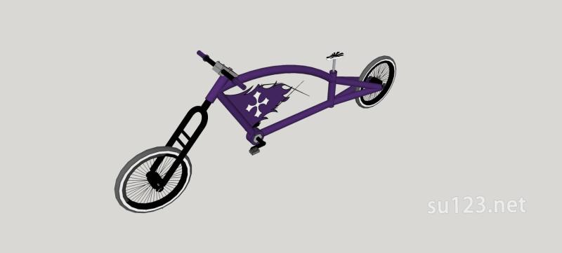 创意自行车SU模型下载草图大师sketchup模型