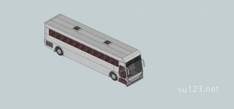 公交车SU模型下载草图大师sketchup模型
