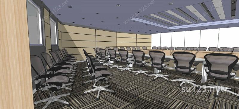 室内-会议室SU模型