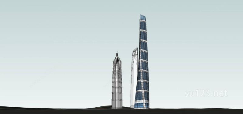上海中心大厦SU模型
