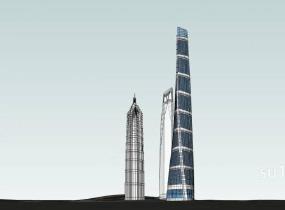 上海中心大厦SU模型
