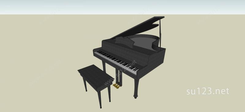 钢琴模型SU模型