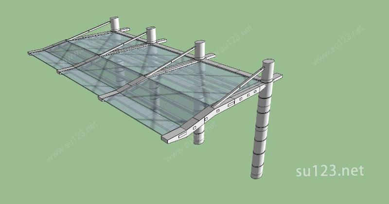 建筑构件-雨棚SU模型