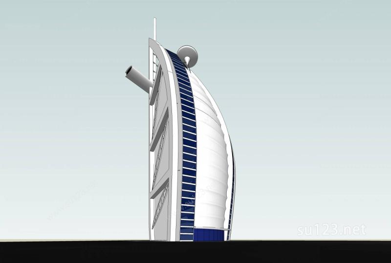 迪拜–帆船酒店SU模型