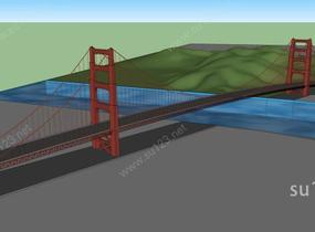 景观-桥SU模型