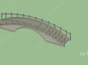 小拱桥SU模型