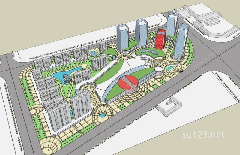 现代城市规划–体块SU模型