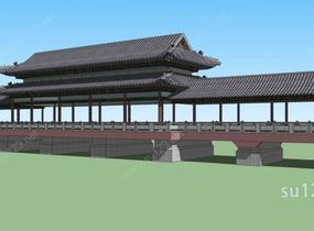 中式–桥SU模型