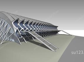 概念模数化建筑设计SU模型