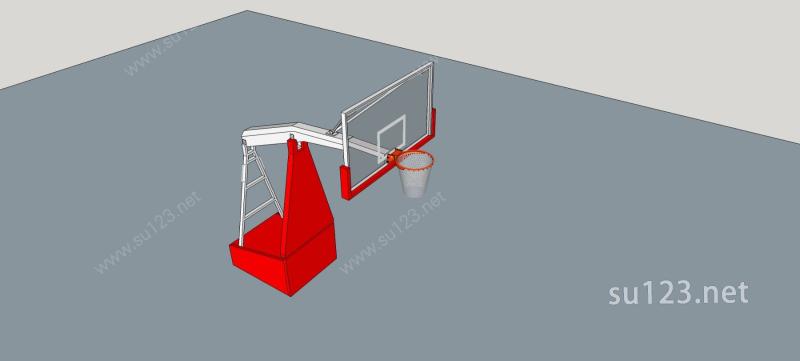 篮球架SU模型下载草图大师sketchup模型