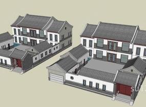 中式住宅楼–民居SU模型