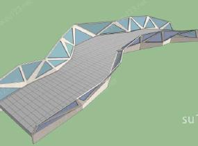 异形桥SU模型