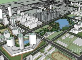 城市规划设计SU模型