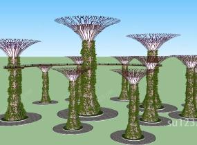 超级树城市小品雕塑SU模型