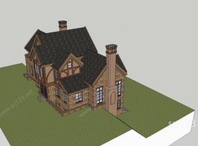 欧式风格别墅2SU模型