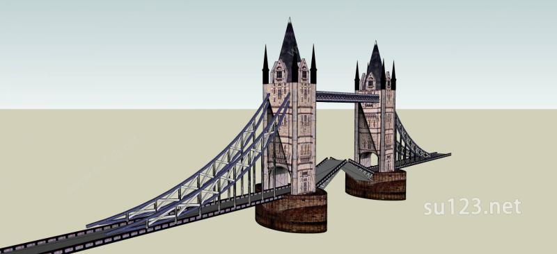 大桥模型SU模型