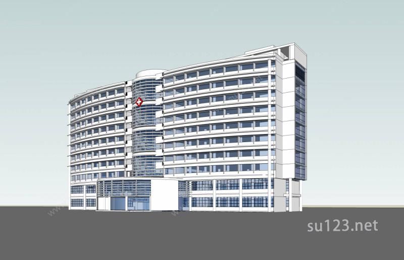 医院SU模型