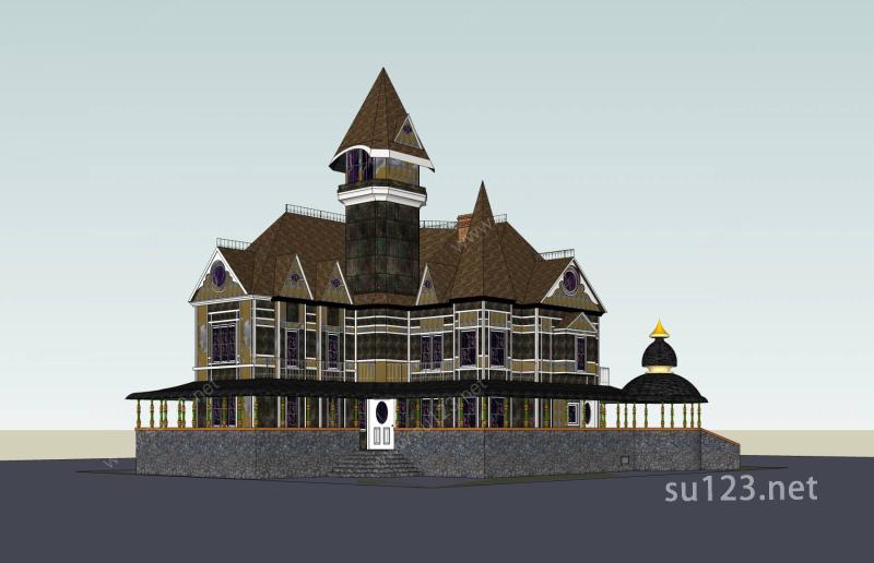 城堡SU模型