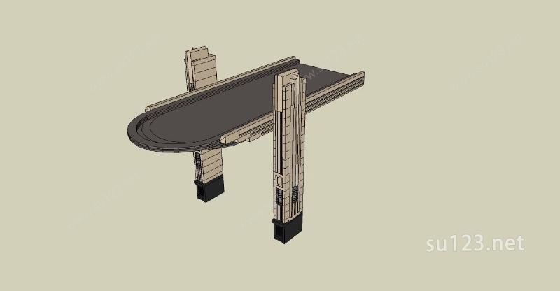 建筑构件-雨棚SU模型下载草图大师sketchup模型