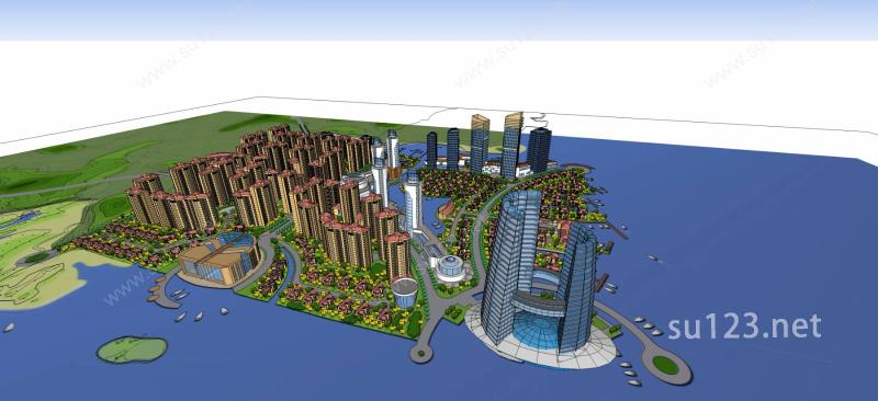 城市规划SU模型