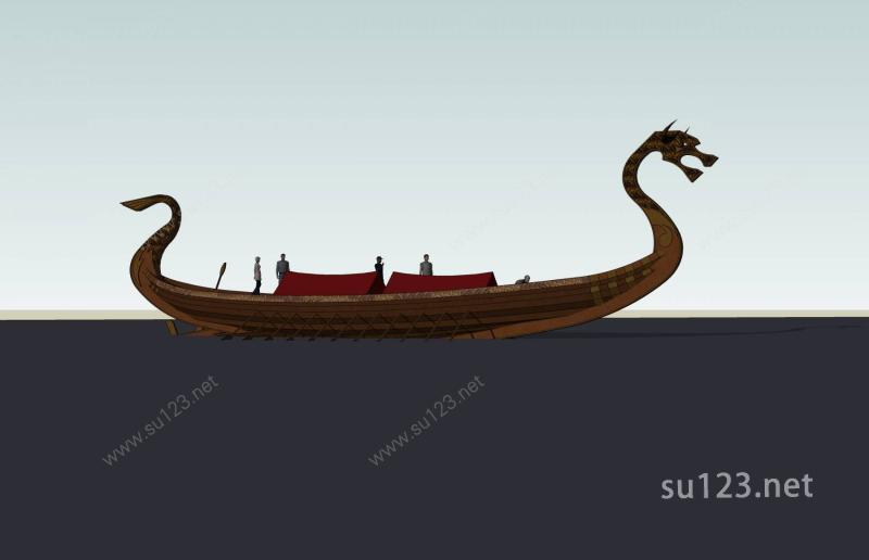 木船SU模型