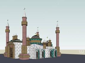 清真寺SU模型