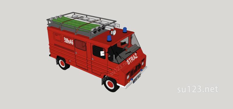 消防车SU模型