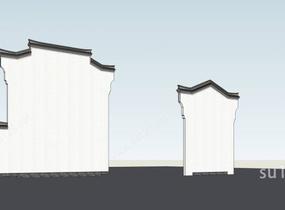 建筑构件-马头墙SU模型
