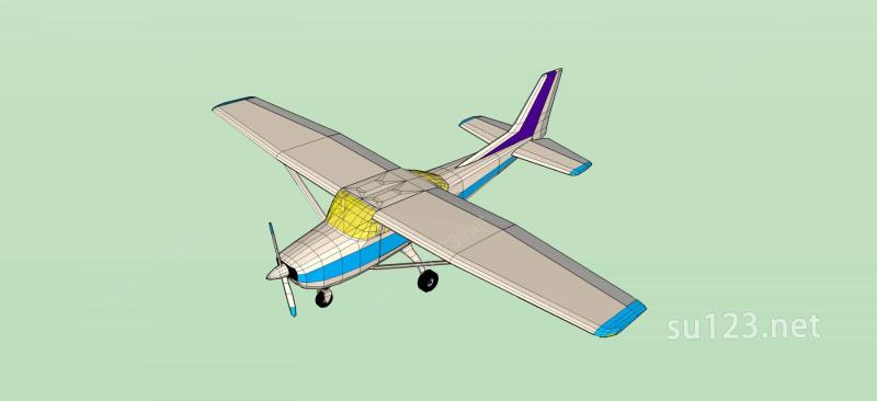 飞机模型SU模型下载草图大师sketchup模型