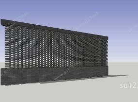 建筑构件-停车棚SU模型