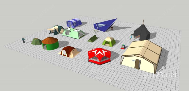 帐篷模型SU模型