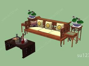 室内家具-沙发SU模型