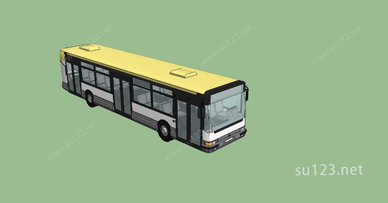 交通工具-公交车SU模型