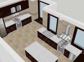 室内-厨房SU模型