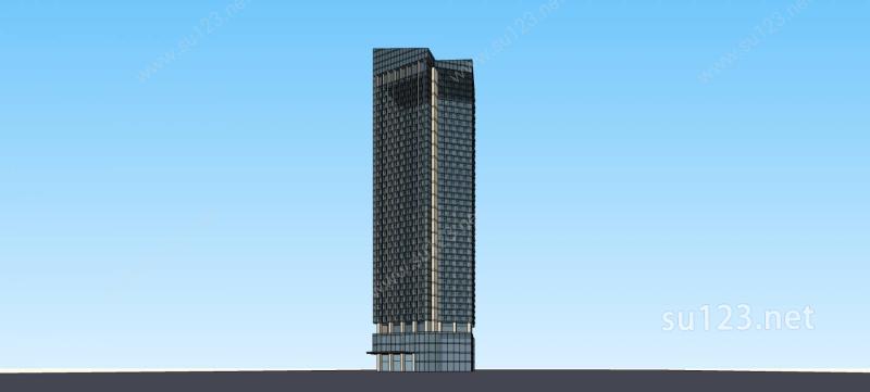 现代超高层商业办公楼SU模型