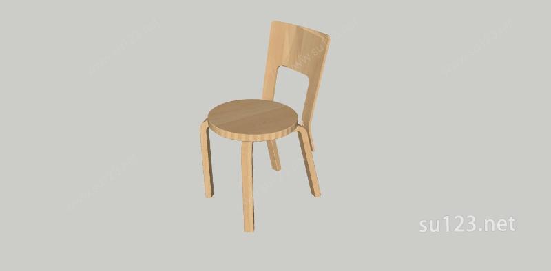室内家具-椅子SU模型