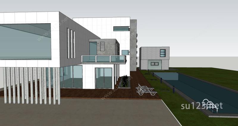 现代住宅设计精模14SU模型
