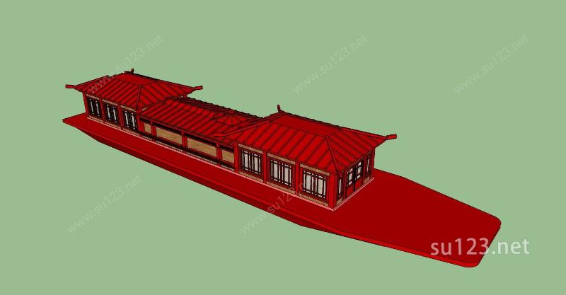 交通工具-船SU模型下载草图大师sketchup模型