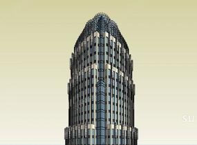新古典风格超高层综合楼SU模型
