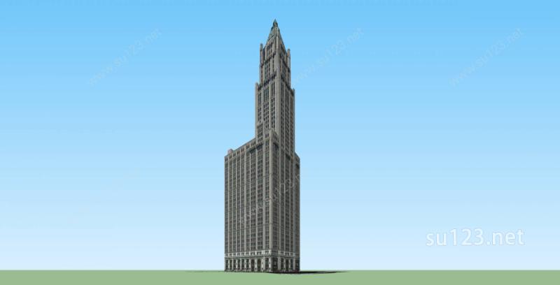 纽约市政厅SU模型