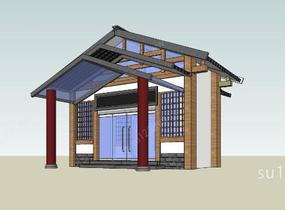 建筑构件-门头入口SU模型