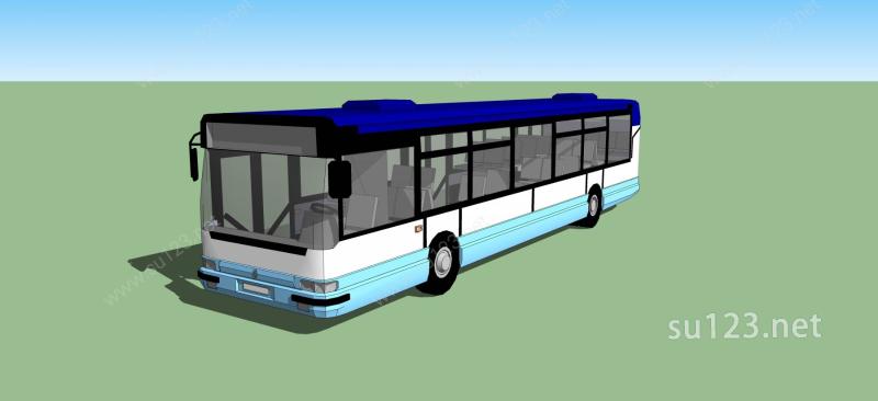 公交巴士SU模型下载草图大师sketchup模型