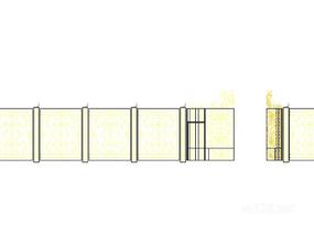 竹篱笆木栅栏 (85)SU模型