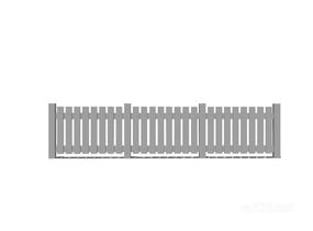 竹篱笆木栅栏 (124)SU模型