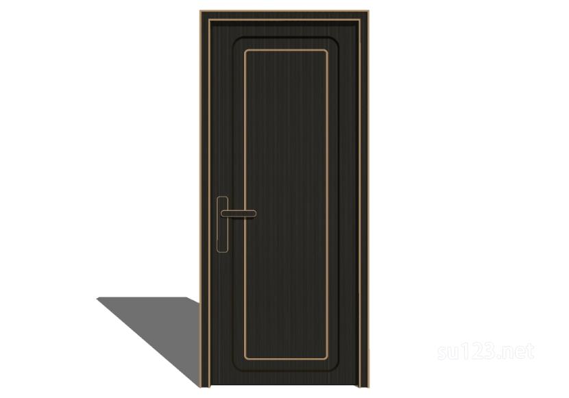 新中式卧室门门扇9 (3)SU模型草图大师sketchup模型
