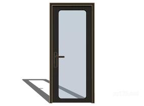 新中式卧室门门扇9 (4)SU模型