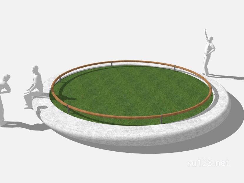 景观座椅树池 (4)SU模型草图大师sketchup模型
